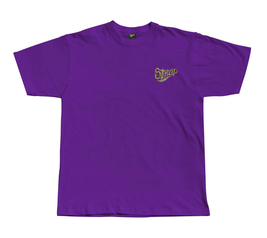 STRAP BLING LOGO TEE PURPLE