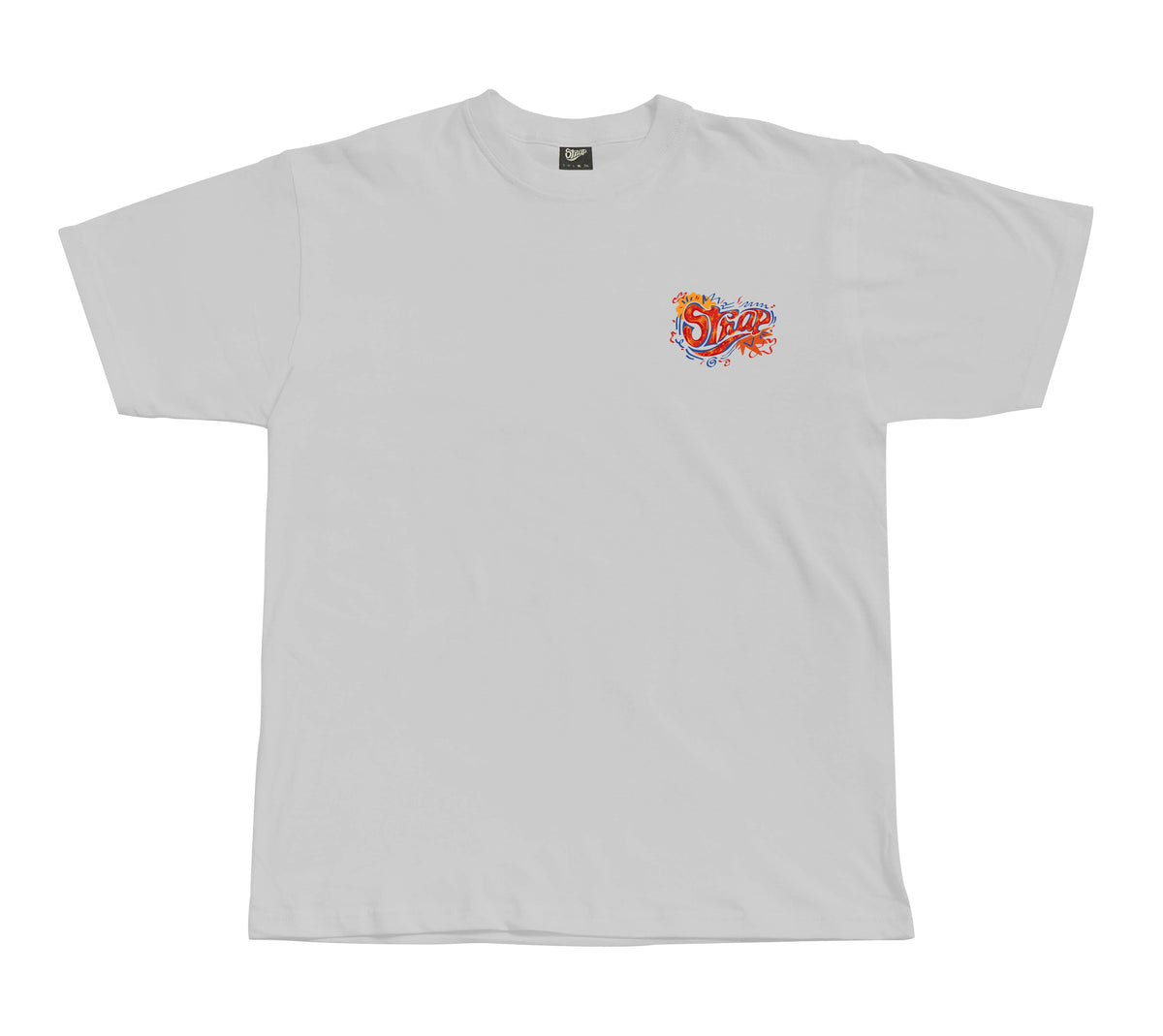 STRAP CONFETTI LOGO TEE WHITE
