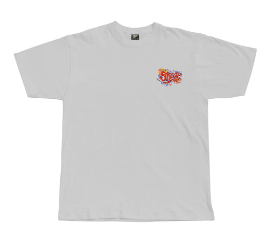 STRAP CONFETTI LOGO TEE WHITE