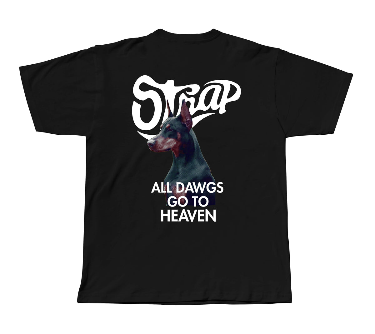 STRAP ALL DAWGS TEE BLACK