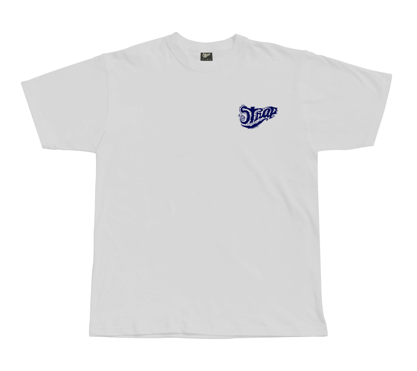 STRAP KEYNOTE LOGO TEE WHITE