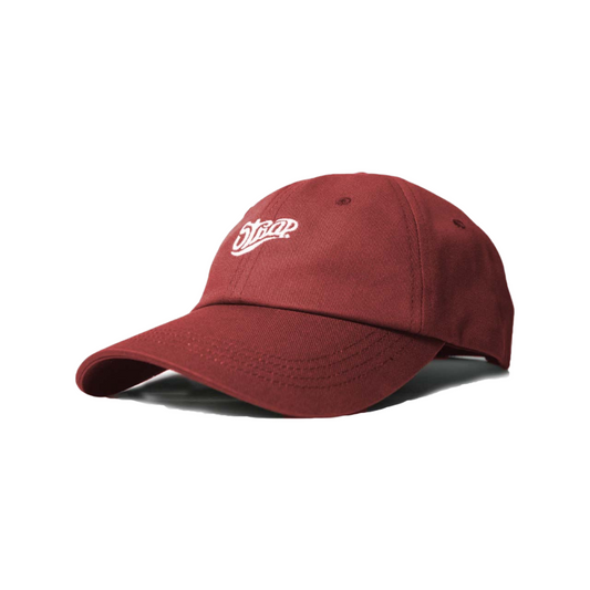 STRAP UNSTRUCTURED HAT BURGUNDY