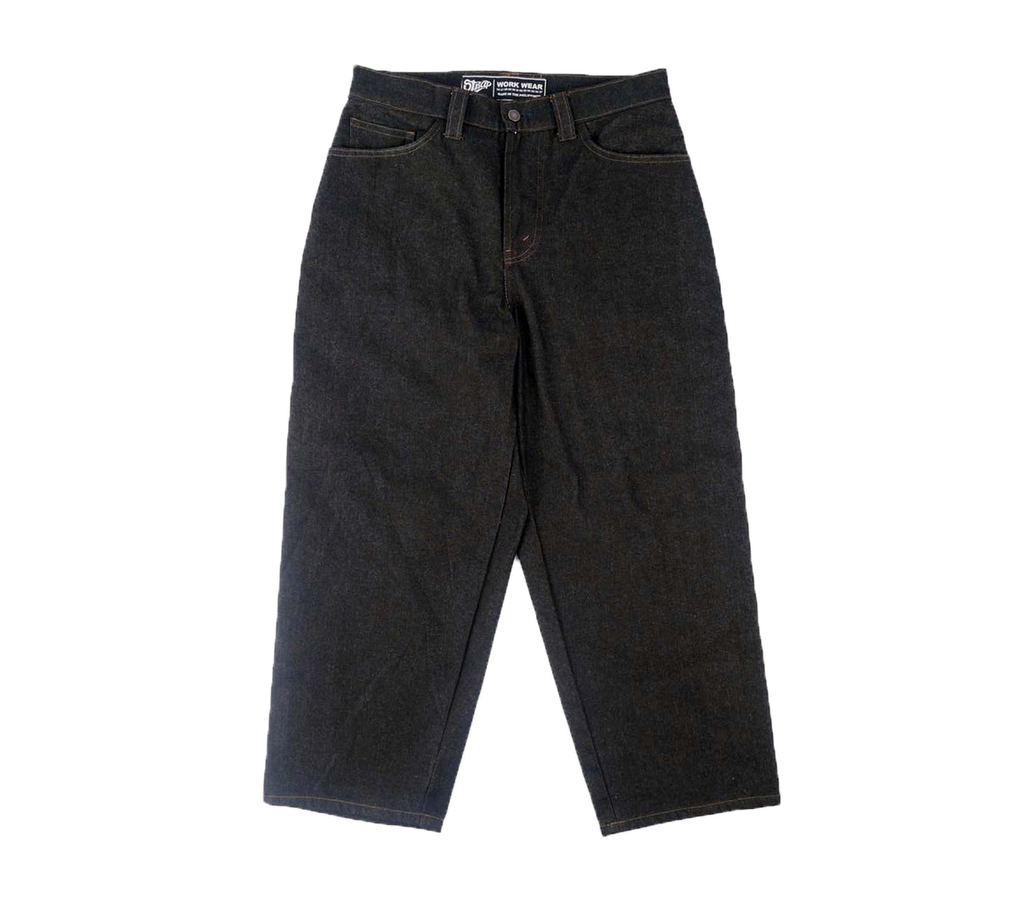 STRAP HERITAGE DENIM PANT BLACK