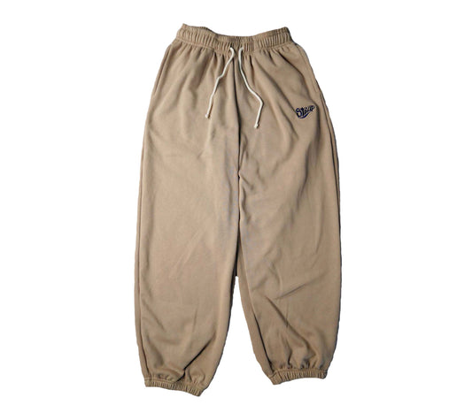 STRAP LOGO SWEAT PANT BEIGE