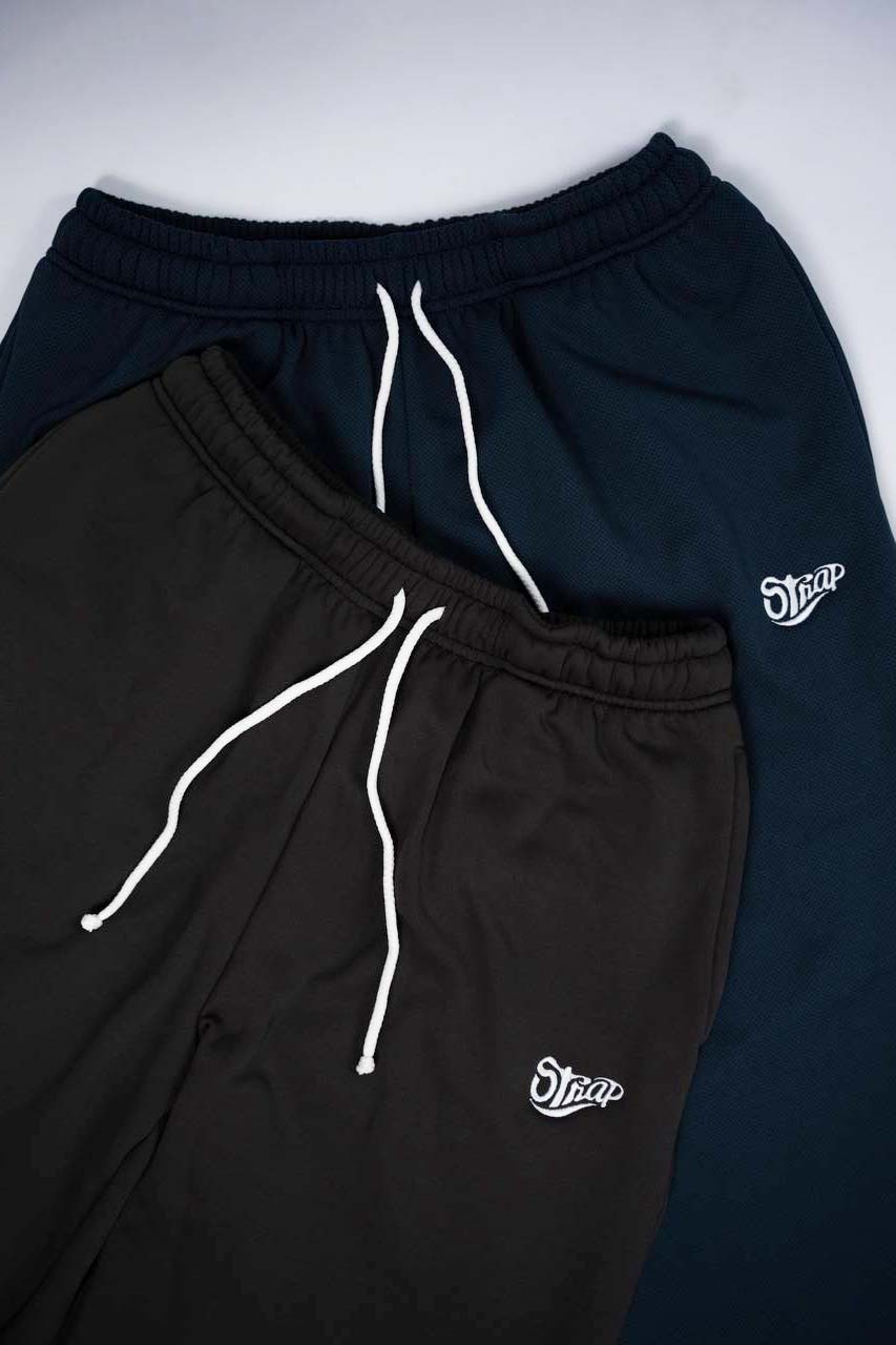 STRAP LOGO SWEAT PANT STONE GREY