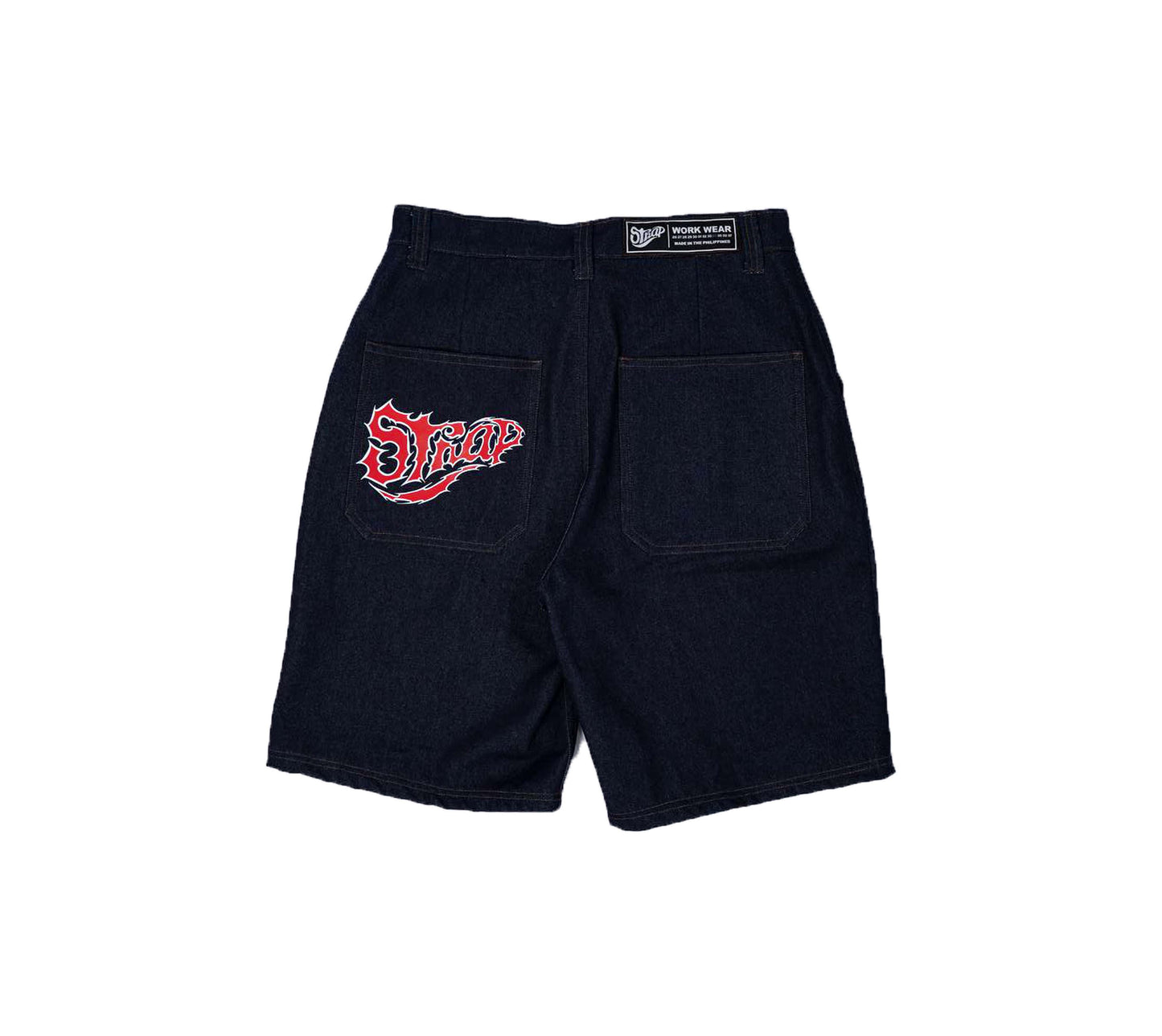 STRAP HERITAGE DENIM JORTS INDIGO BLUE